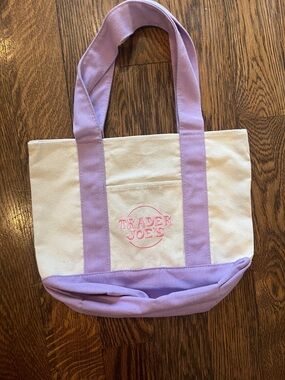 Trader Joe’s Lavender-Accent Canvas Tote Bag